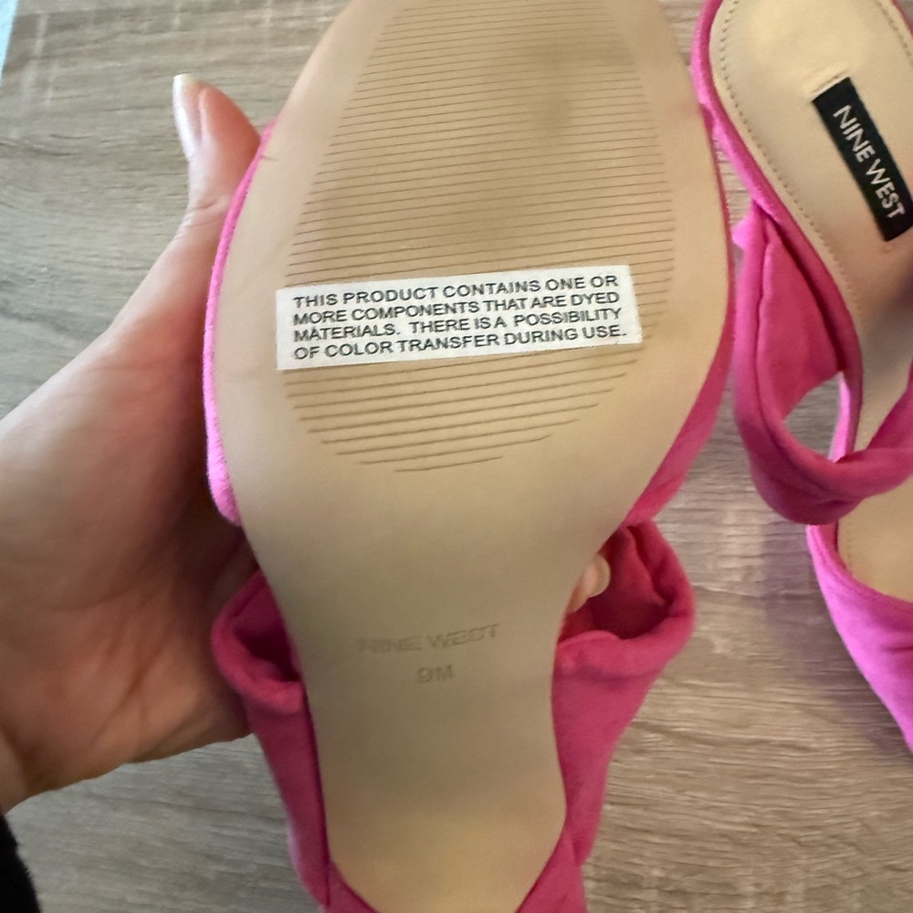 Nine West Pink Women's Shoes - Picture 3 of 5